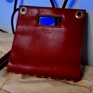 VNT RARE- Hammitt Los Angeles *RED* Leather  Chain  Crossbody Bag